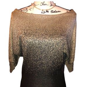 White House Black Market metallic Top size small
